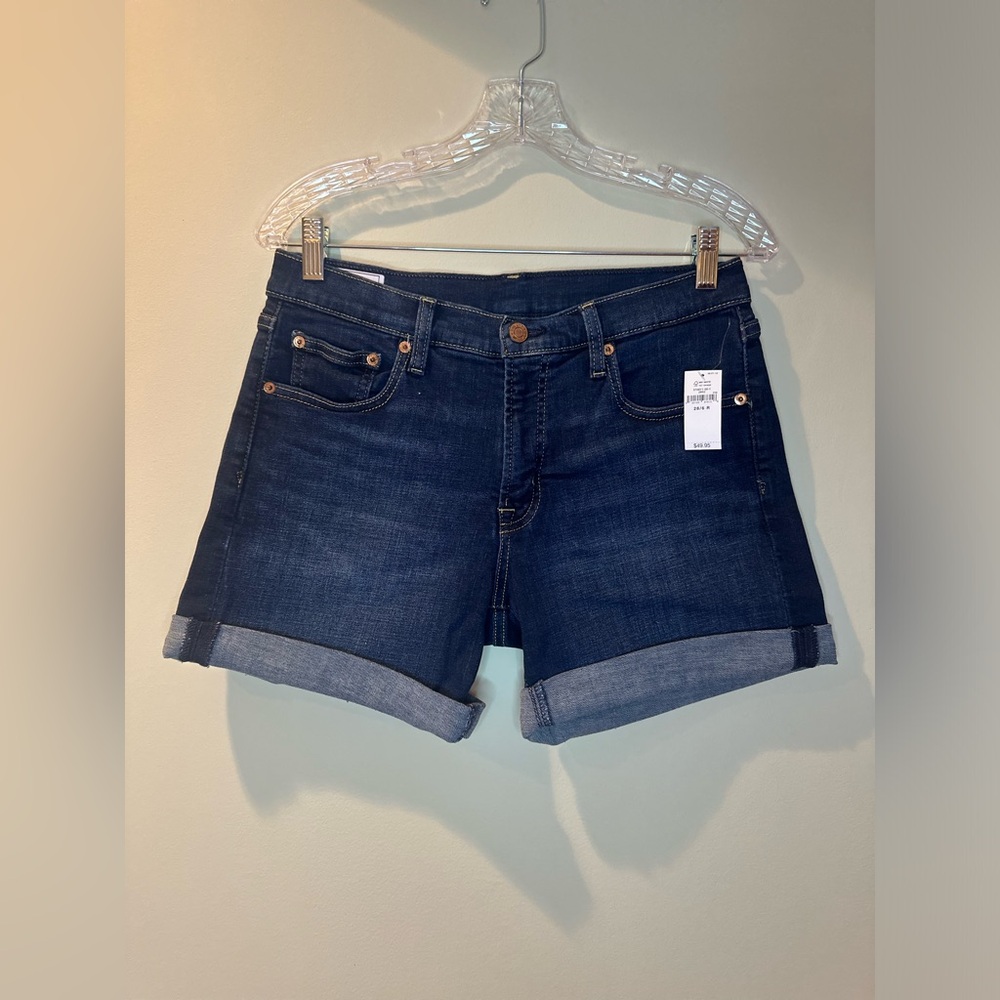 Gap 5" Mid Rise Girlfriend Shorts sz 28